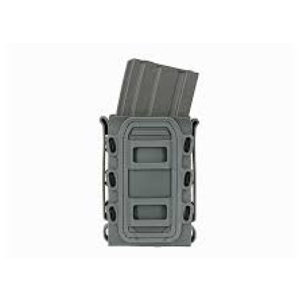 SOFT SHELL RIFLE MAG POUCH WITH MOLLE CLIPS - WOLF GRAY [TMC]